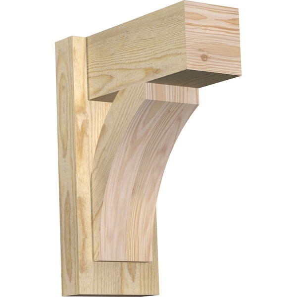 Ekena Millwork Thorton Block Rough Sawn Outlooker, Douglas Fir, 6"W x 12"D x 16"H OUT06X12X16THR05RDF - main